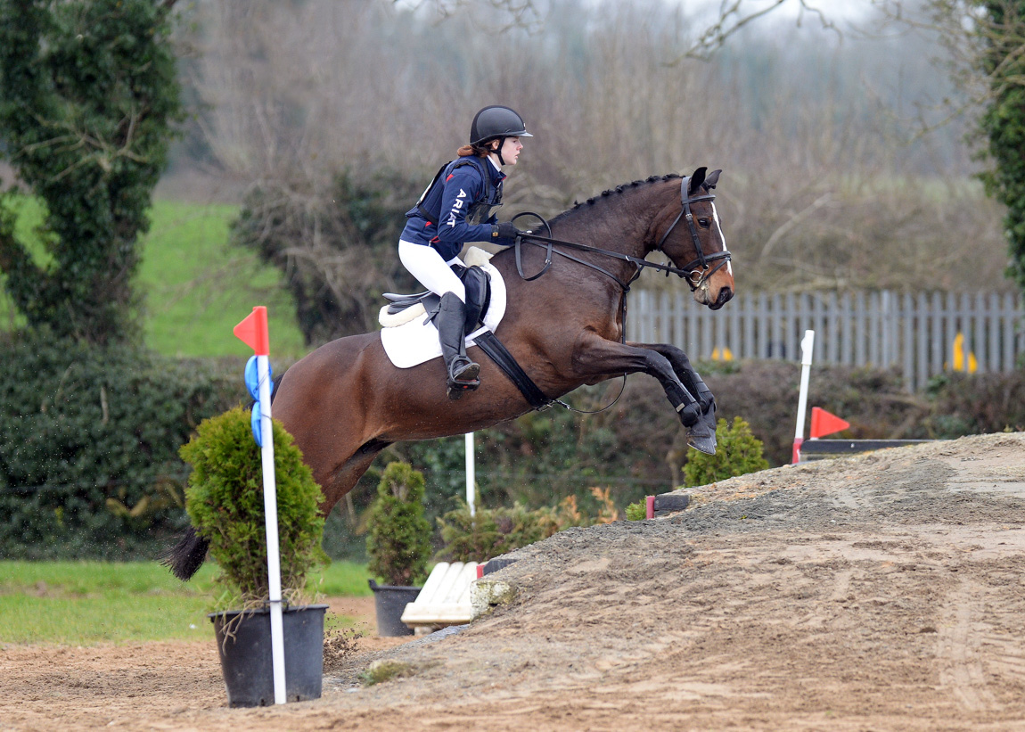 Rider clearing a fence at Barnadown